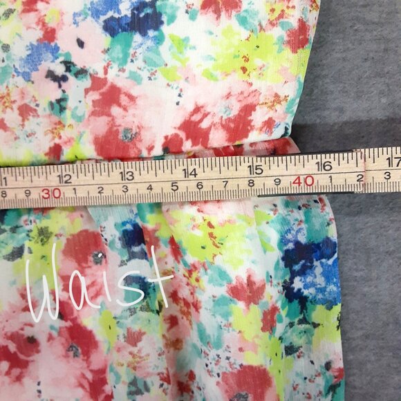 Rue 21 Juniors Mini Dress Size Large, Floral, Sleeveless Pullover, Lined, Spring - Picture 7 of 8